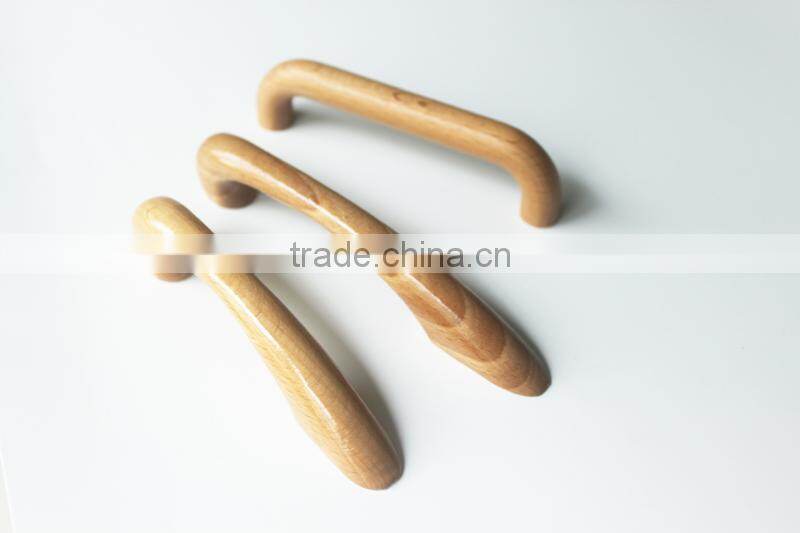 Japan quality beech wooden cabinet handle wood handle
