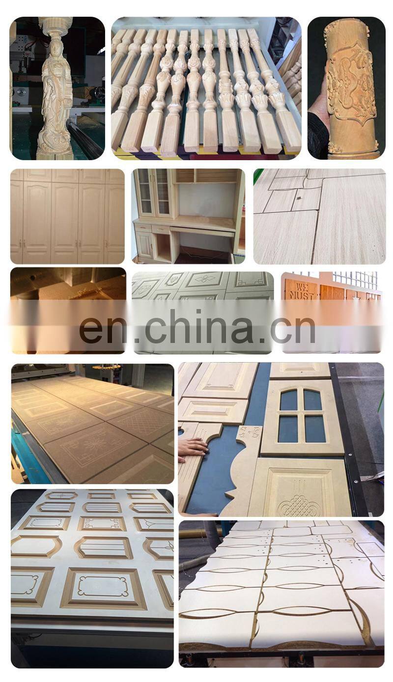 High product efficiency multi heads cnc wood carving router machine