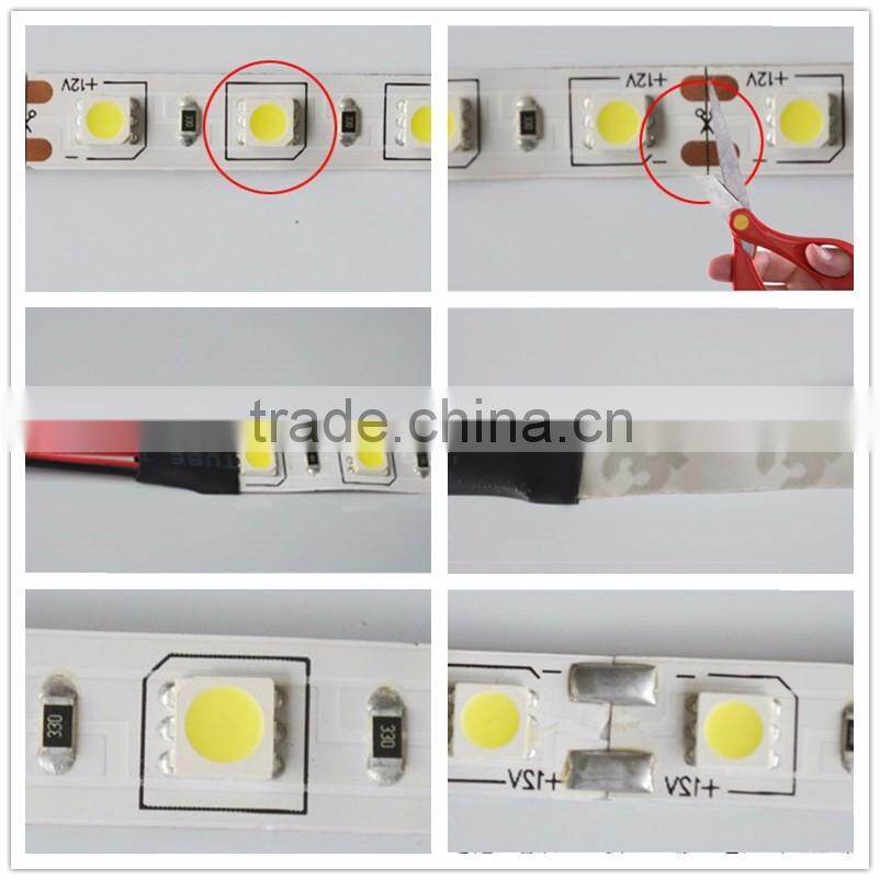 Hot selling DC12V 2.4w epistar 3528 led light strip wholesale led light strip floor light led strip lighting