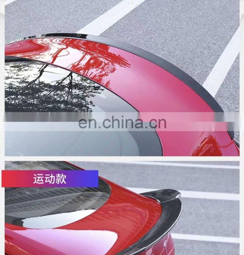 car exterior accessories carbon fiber spillter for tesla