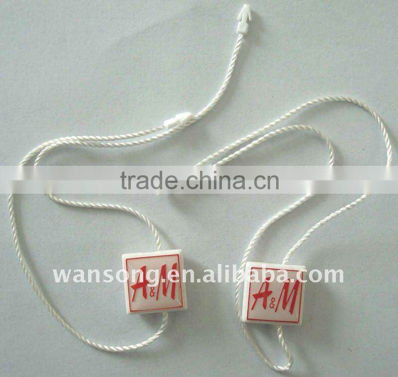 2015 new style hang tag plastic string seal for garment with best price