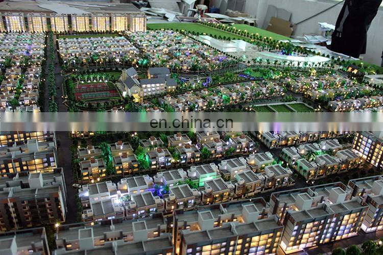 Indian landscape master plan model , led lighting architect model