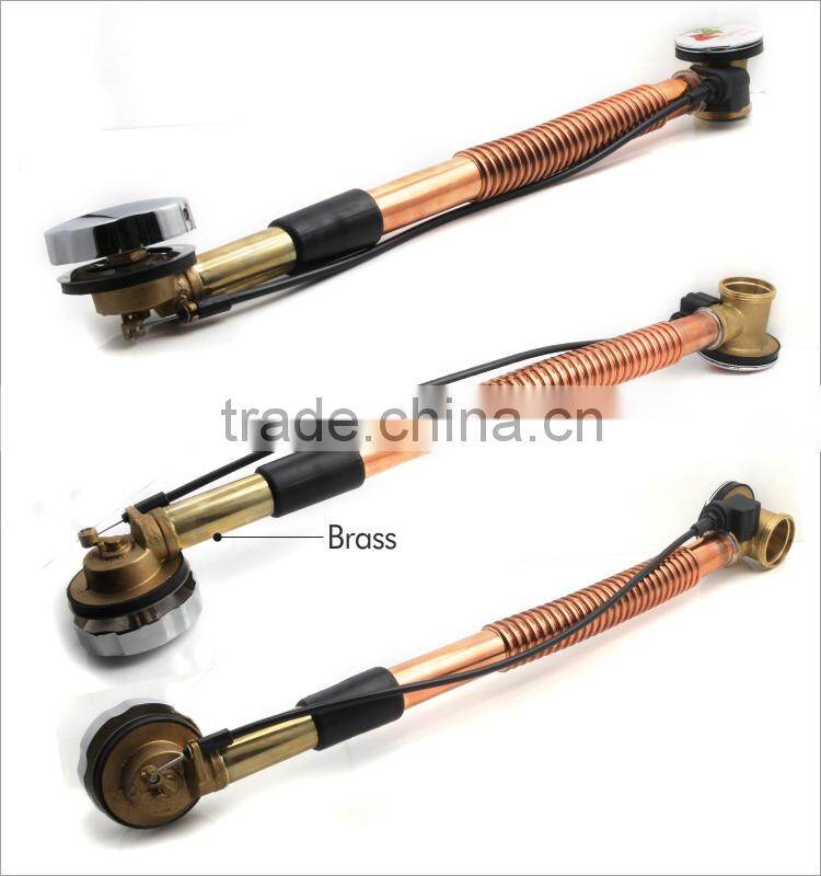 Modern Chrome Pop Up Overflow Bath Plug Waste