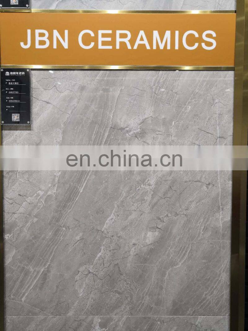 Heat Insulation 600x600mm strongest Super Glossy glazed porcelain white color wall floor tile Brick Wall Imitation