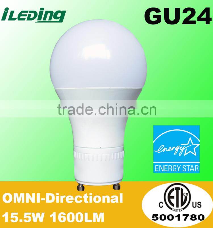 1600LM Dimmable Omni A19 GU24 LED Bulb