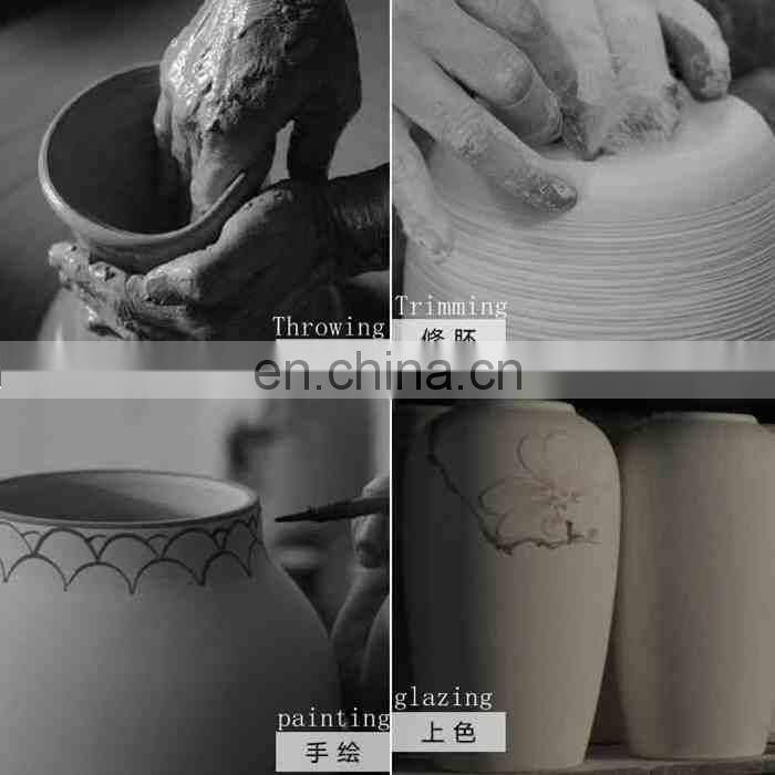 Small Size Traditional Chinese Antique Blue And White Ceramic Storage Jars