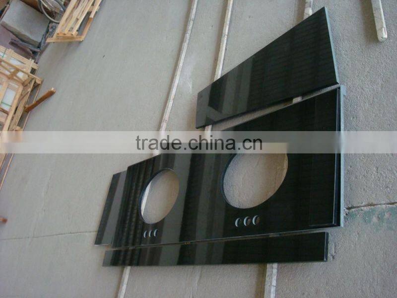 Absolute Black Granite Vanity Tops for Hotel Project