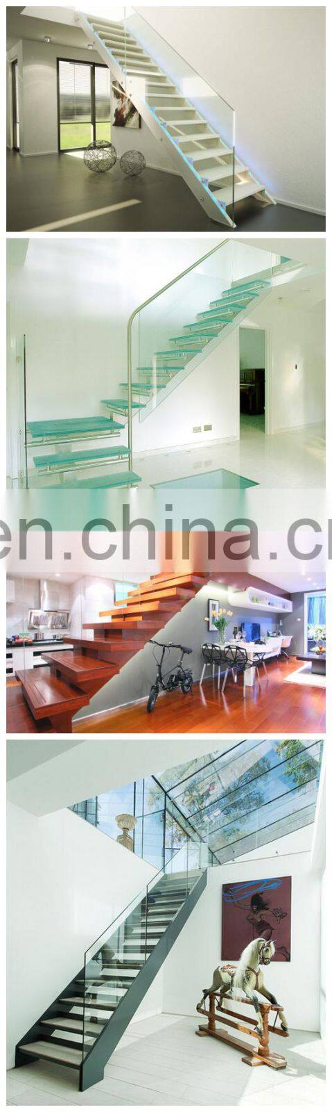 China Gold Supplier Modern Handrail Designs Stainless Steel Spiral Stairs Interior Staircase With Tread