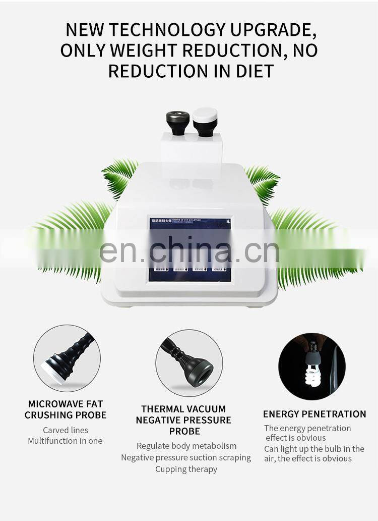 Professional RF+Vacuum Lifting Firming Skin Body Shaping Instrument Cupping Therapy Weight Loss Body Slimming Machine