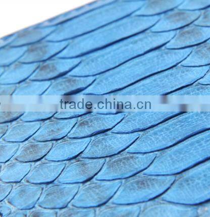 High Quality Turquoise color Unisex Genuine Real Python Skin leather Short Wallet for Women