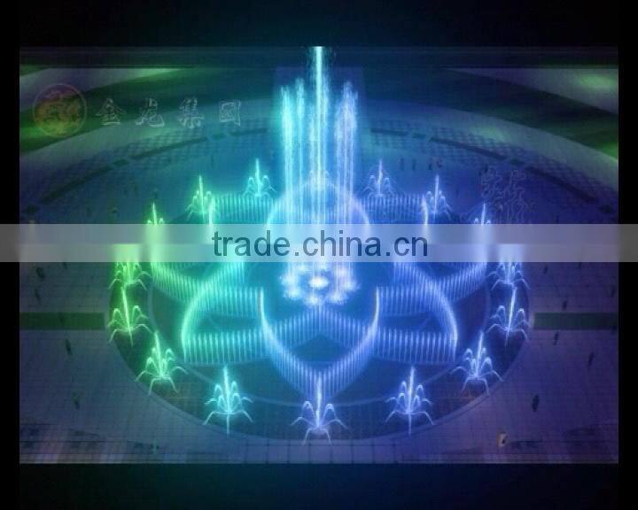 Dancing Fountain in Round Pool