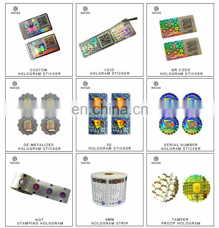 Warranty Void Hologram Sticker with Scratch QR