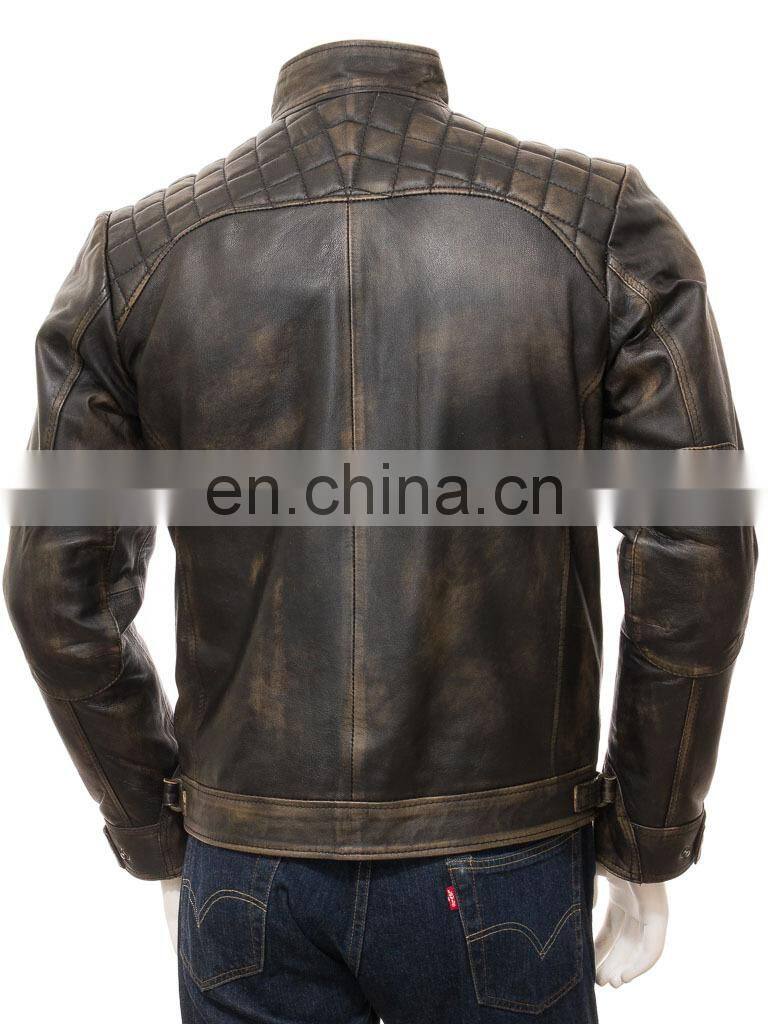 high quality sheep leather fashion jacket men