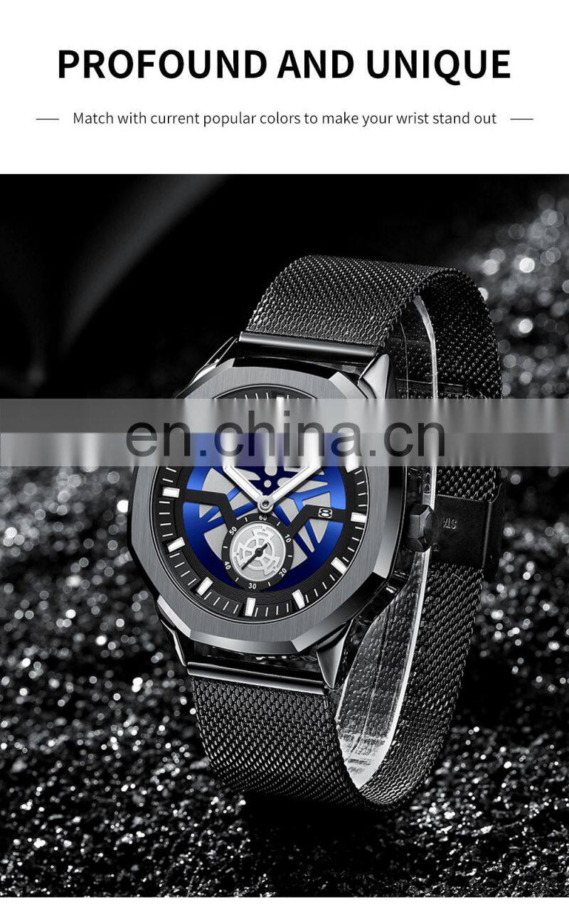 NIBOSI Fashion Luxury Men Watches Top Brand Luxury Quartz Wristwatch Sport Waterproof Chronograph Male Clock Custom logo watch