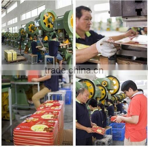 fancy metal can cutom gift samll candy tin box with slip cover