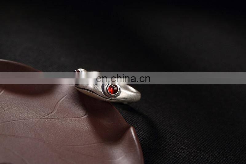 Fashion Frog Ring Frog Open Ring Men Retro Punk Animal Figure Ring Fashion Party Bohemian Hip Hop Jewelry