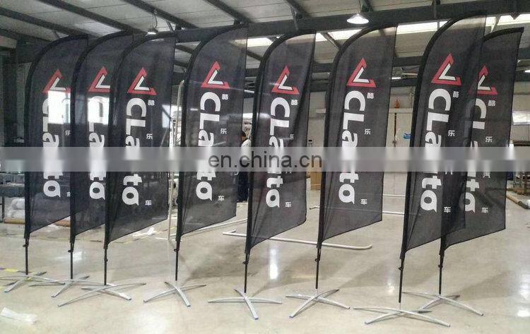 hot selling promotion beach teardrop feather flags printing with kinds bases ( Flag Pole + Fabric +Printing,Complete Production)