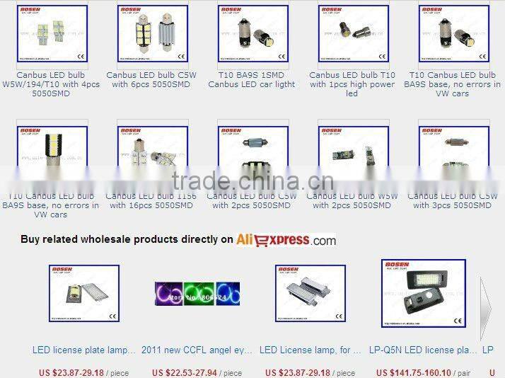 T10 canbus BA9S base interior auto canbus led light