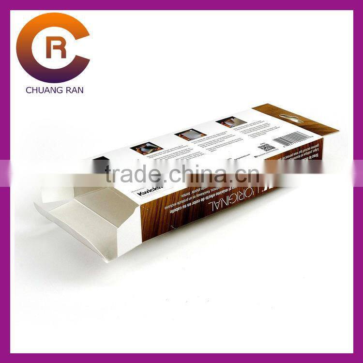 Red printing die cut custom made easy folded paper candy box