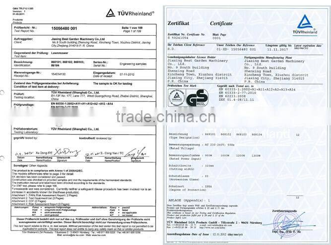 Professional and new green electric lawn mower,portable lawn mower