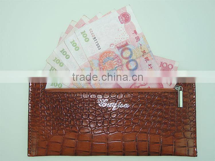 plain and convenient leather lady coin purse