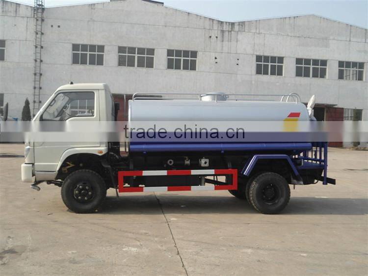 RHD 4000L foton water tank truck for sale 4*2 water tank truck in Jamaica