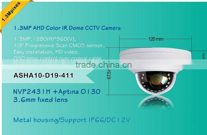cctv camera 1.3MP Full HD 960p Dome Camera Fisheyes 360 degree camera 3.6mm fixed lens IR LED--IR distance 20M Camera