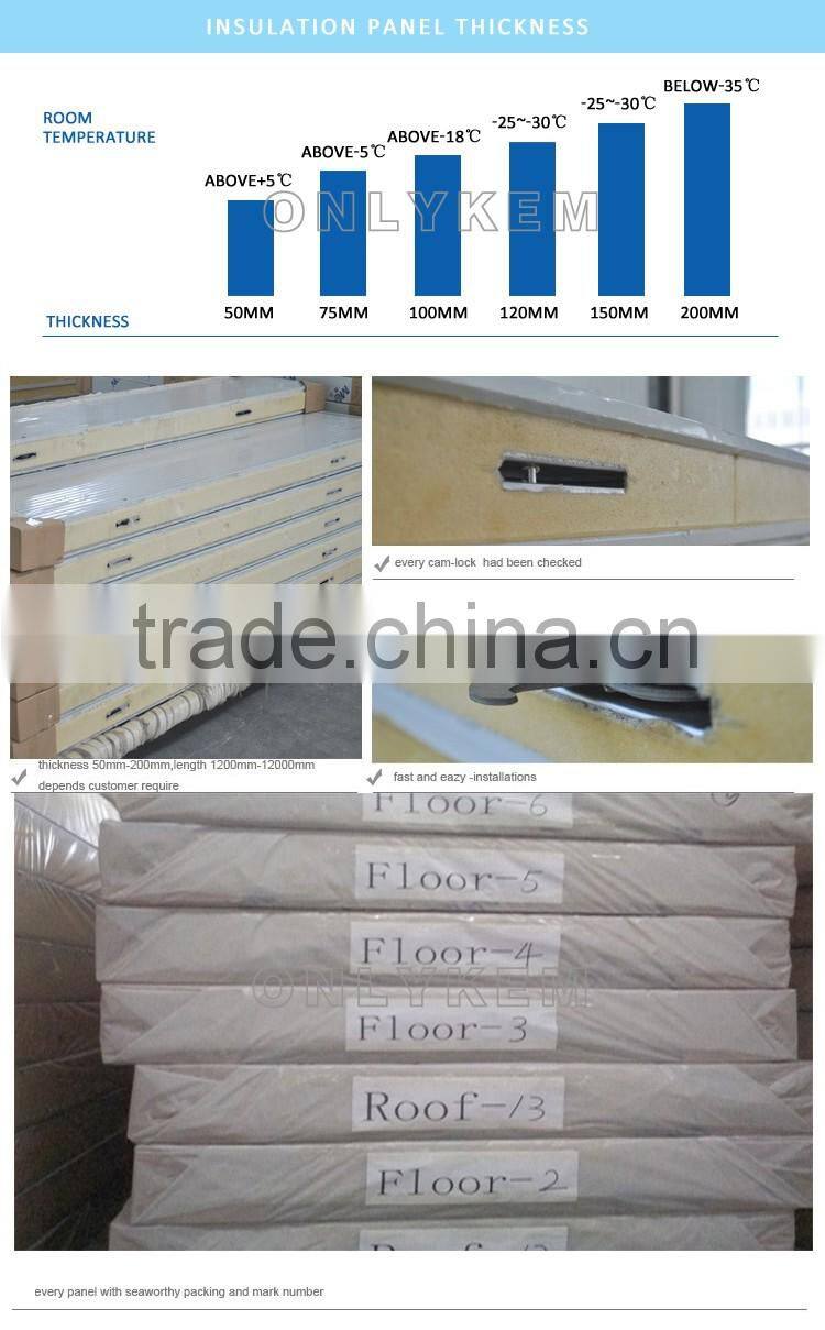 Pu polyurethane sandwich panel machine/ pu panel for cold room