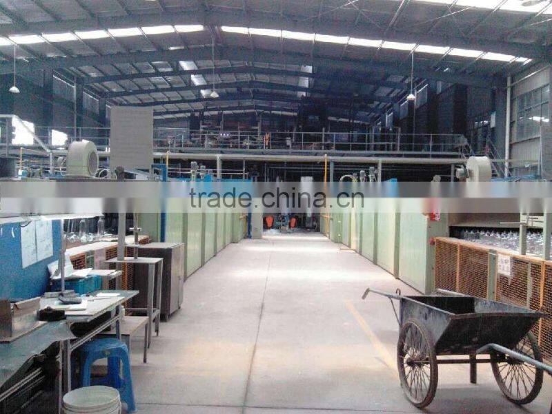 red glass cosmetic jars