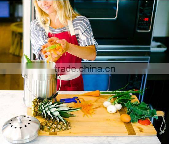 2016 Hot saling 1gallon Kitchen Stainless steel compost bin, compost pail with lid and carbon