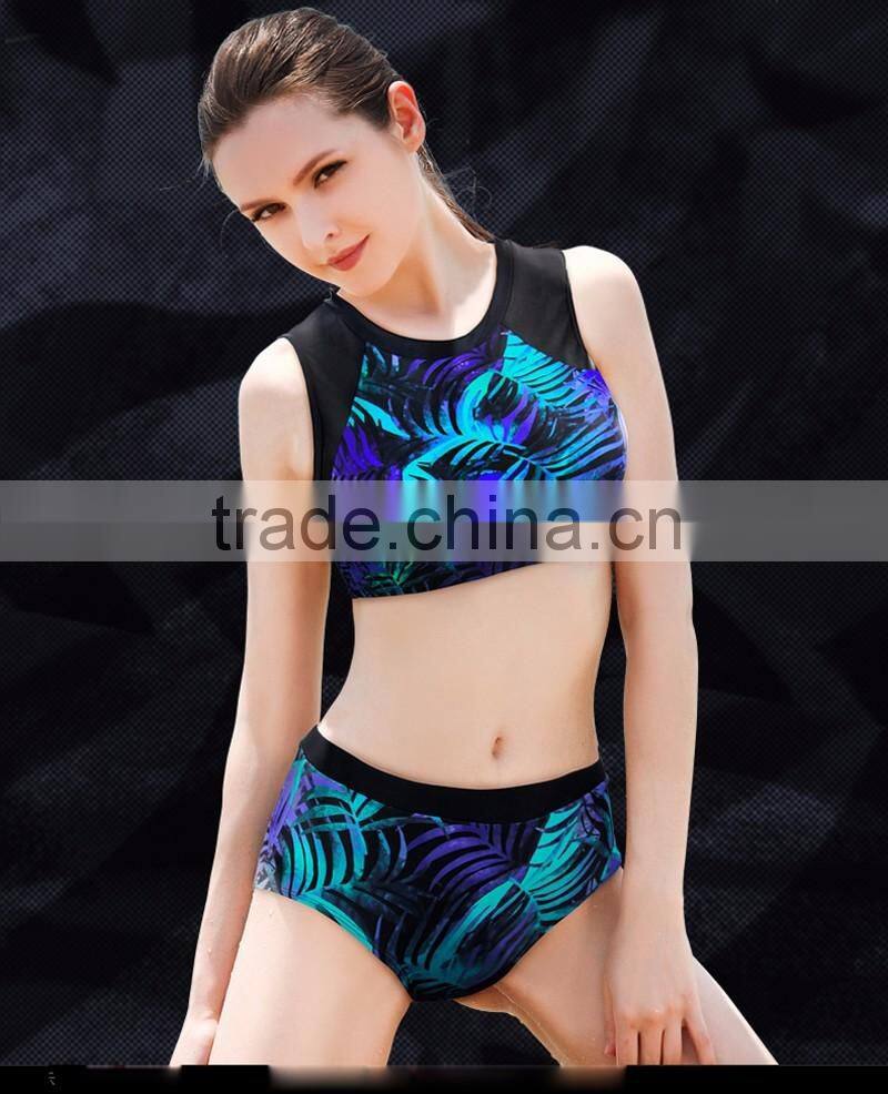 (ODM/OEM Factory/Trade Assurance)2016 Fashion OEM Girl Custom Digital Printed Swimwear Bikini