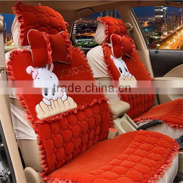 Comfortable soft winter warm car seats cartoon covers
