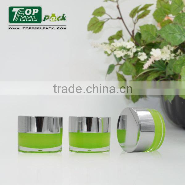 White Plastic 15/30/50g Hand Cream Jar for Cosmetic