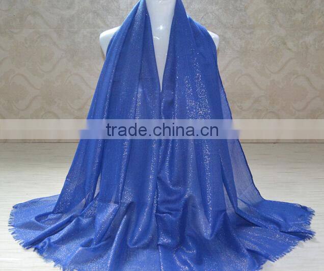 New Arrival Gold Glitter Fashion Muslim Hijab Shimmer Scarf