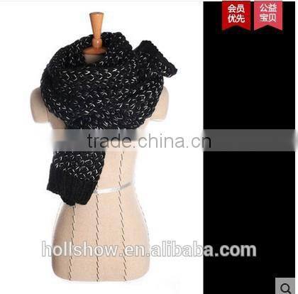 Fashion Newest Two Colors Mohair Knitted Unisex Women Man Winter Scarf