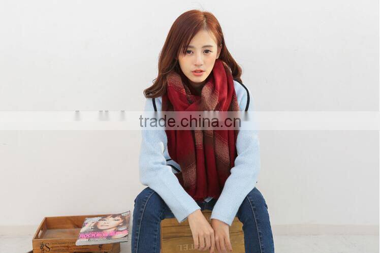 New Arrvial Long Striped Fashion Woman Winter Wool Neck Warmer
