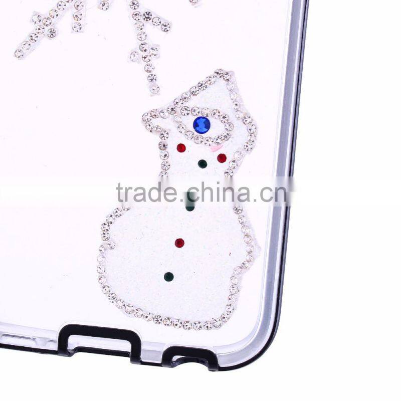 diy mobile phone case with snowman