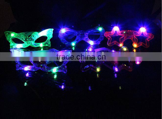 Funny Eyeglasses with Blinking Led Light Up Flashing Carnival Costumes Cosplay Accessories Fun Gifts disco