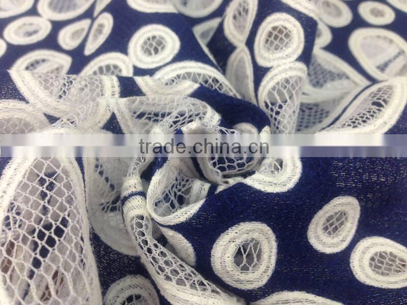 Hot sale burn out fabric printed warp fabric