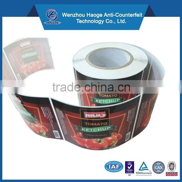 Waterproof label sticker,water proof food label sticker,food safe stickers