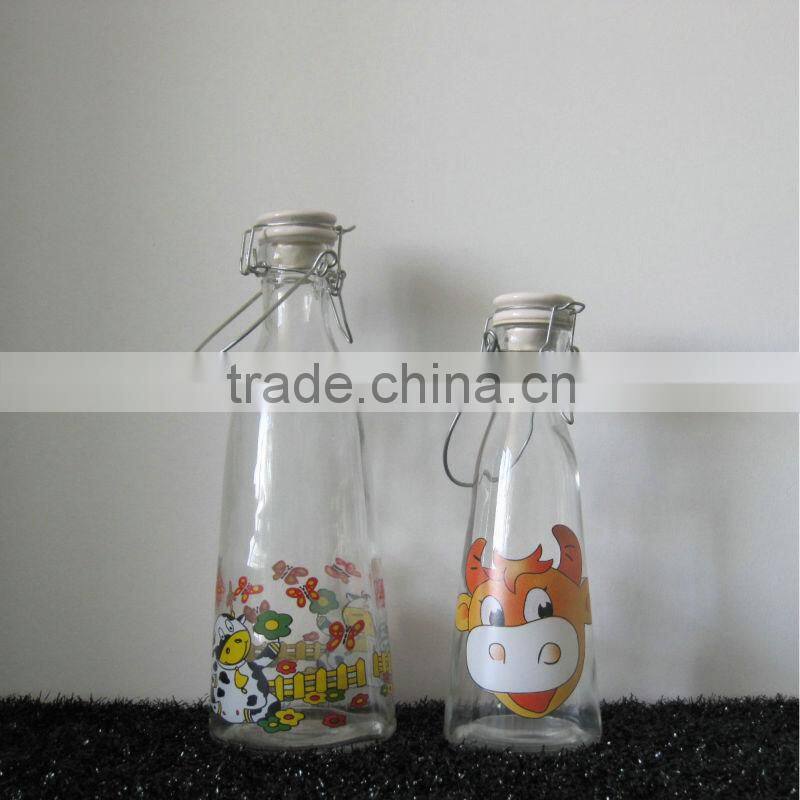 250ML EMPTY NEW GLASS MILK BOTTLES SALE