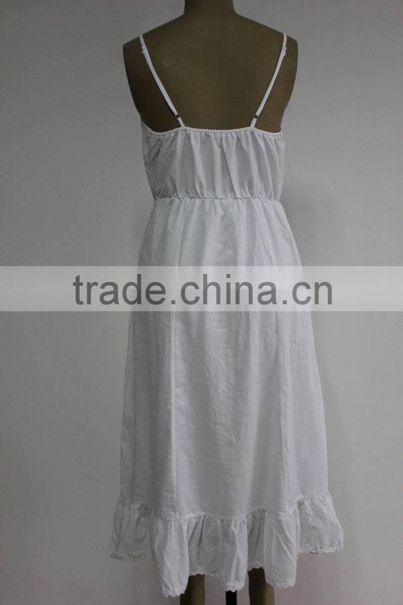 Ladies Sleeveless Cotton Stock Dress