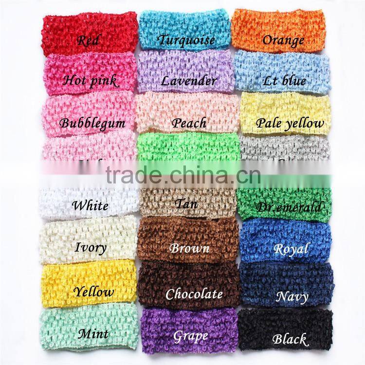 Colorful 3/4 Lace Frilly Elastic Headband For Hair Decoration