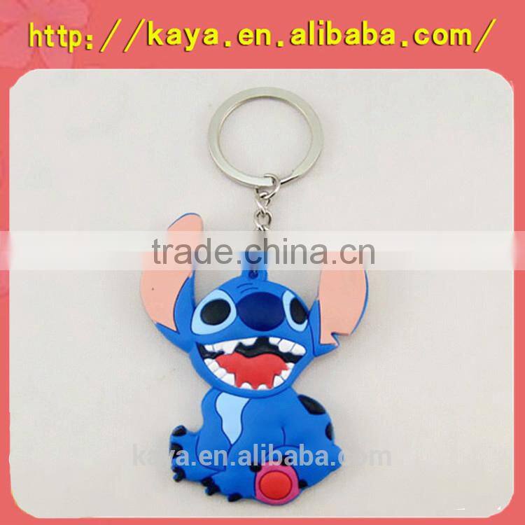 Eco-friendly PVC 3d anime keyrings/ personized rubber keyrings