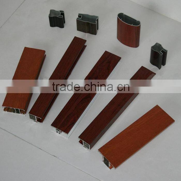 2014 Hot Sell Wood Grain Window and Door Extrusion Aluminum Profile