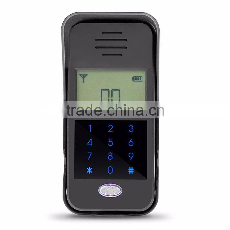 2.4G LCD Screen Display Battery Operated Audio Intercom Doorbell with Rain Cover