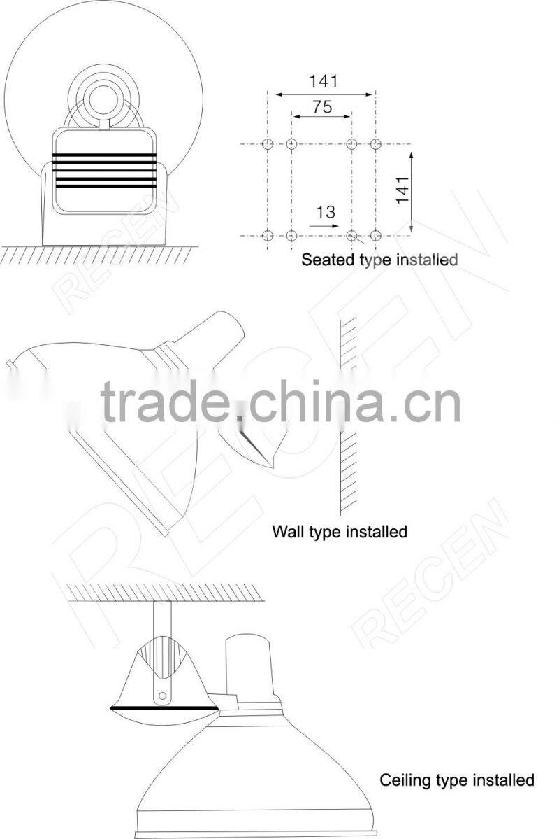 IP65 250 watt water proof metal halide flood lights
