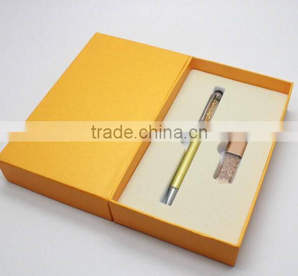 Hot sell cumstom USB set, gift sets with USB flash driver and pen