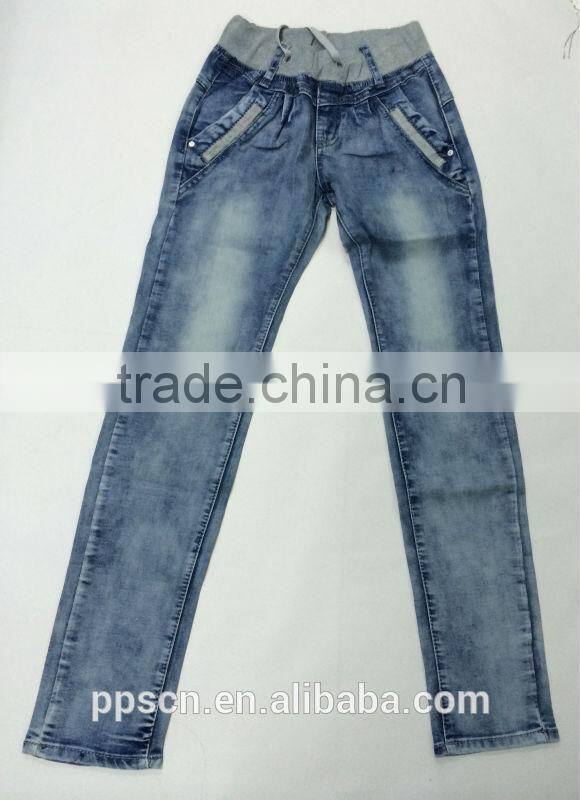 Hottest wholesale cheap jeans ladies stretch jeans