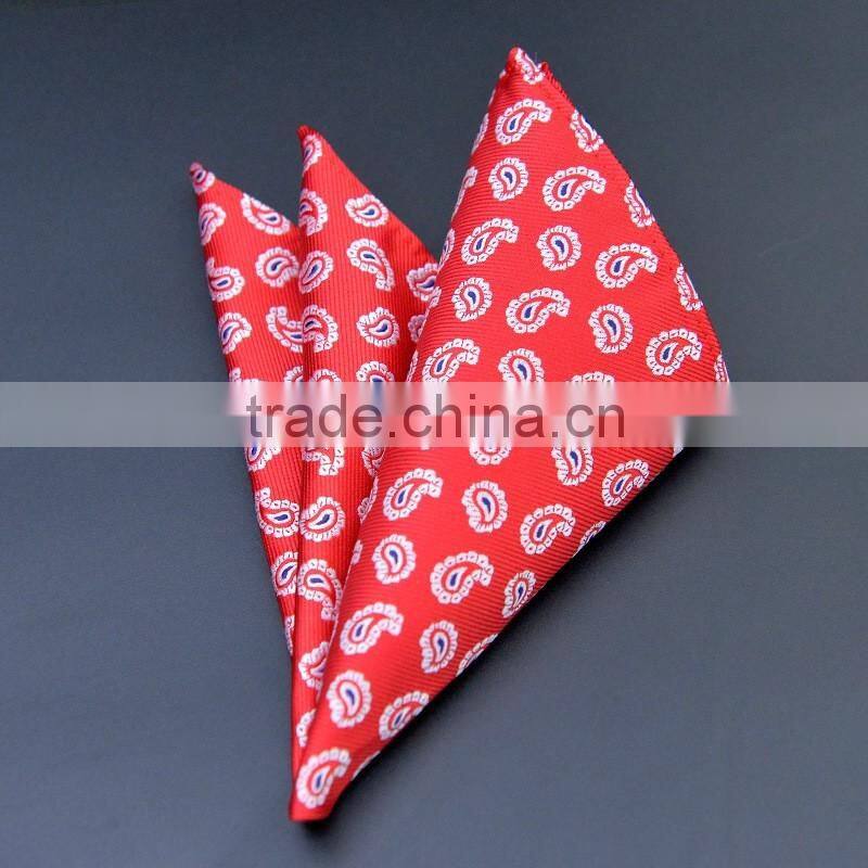 Fashion Novelty Design 100% Silk Pocket Squares